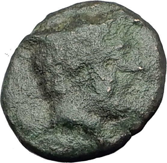 TRAGILOS in MACEDONIA 400BC Hermes Rose Authentic Ancient Greek Coin i63735