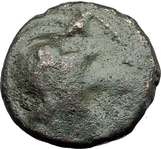 AMPHIPOLIS in MACEDONIA 148BC RARE R2 Ancient Greek Coin ATHENA BULL i63718