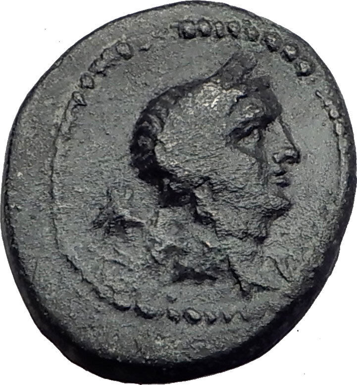 ELAIA AEOLIS Original 133BC Authentic Ancient Greek Coin DEMETER Wreath i64794