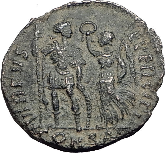 ARCADIUS with Victory 395AD Constantinople Authentic Ancient Roman Coin i64887