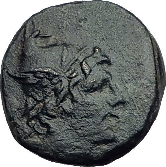 AMISOS PONTUS 105BC Mithradates VI Time Ancient Greek Coin PERSEUS HARPA i64795