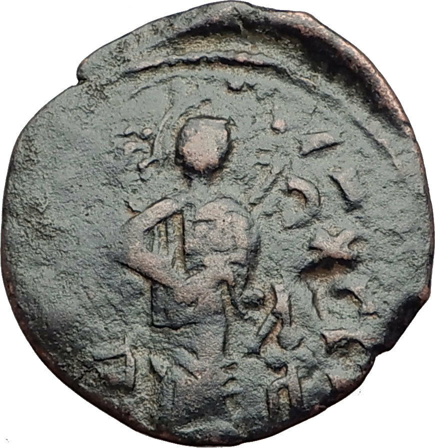 1146AD ARAB BYZANTINE Zangid Atabegs JESUS CHRIST Ancient ISLAMIC Coin i64844