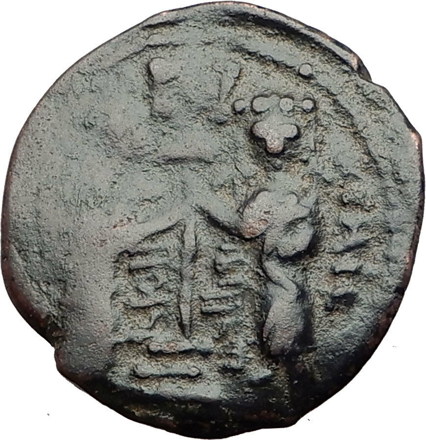 1146AD ARAB BYZANTINE Zangid Atabegs JESUS CHRIST Ancient ISLAMIC Coin i64844