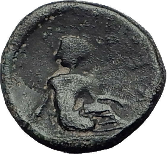 KIERION in THESSALY 400BC Authentic Ancient Greek Coin ZEUS & NYMPH ARNE i65051