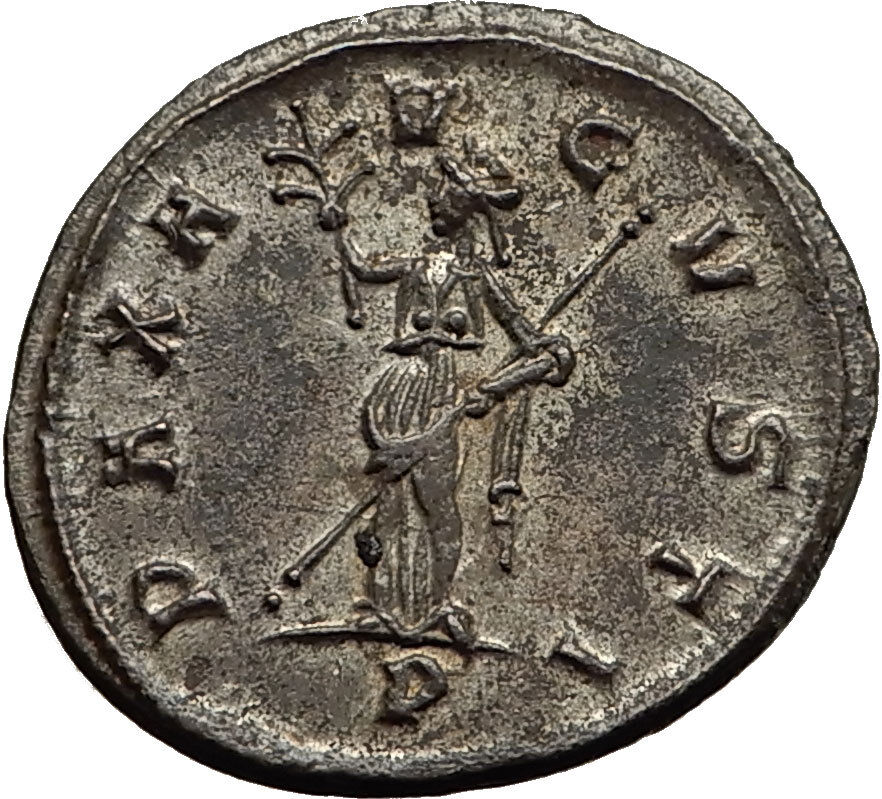 TACITUS 276AD Ticinum Authentic Ancient Roman Coin PAX Peace Goddess i65431