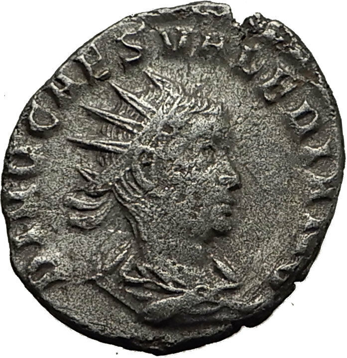 Divus VALERIAN II Roman Caesar CONSECRATIO Ancient Silver Roman Coin RARE i65426