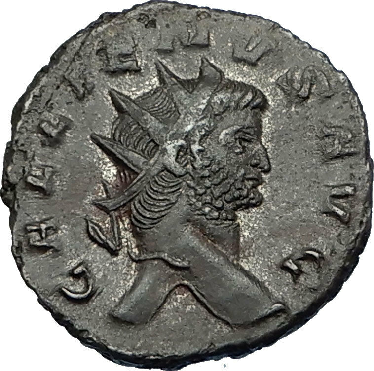 GALLIENUS son of Valerian I 260AD Authentic Ancient Roman Coin SOL SUN i65646