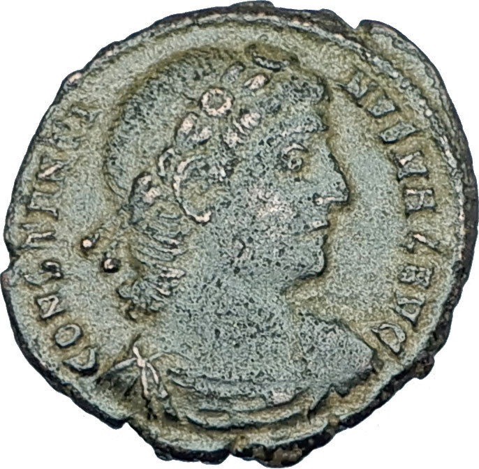 CONSTANTINE I the GREAT 330AD Authentic Ancient Roman Coin w SOLDIERS i65972