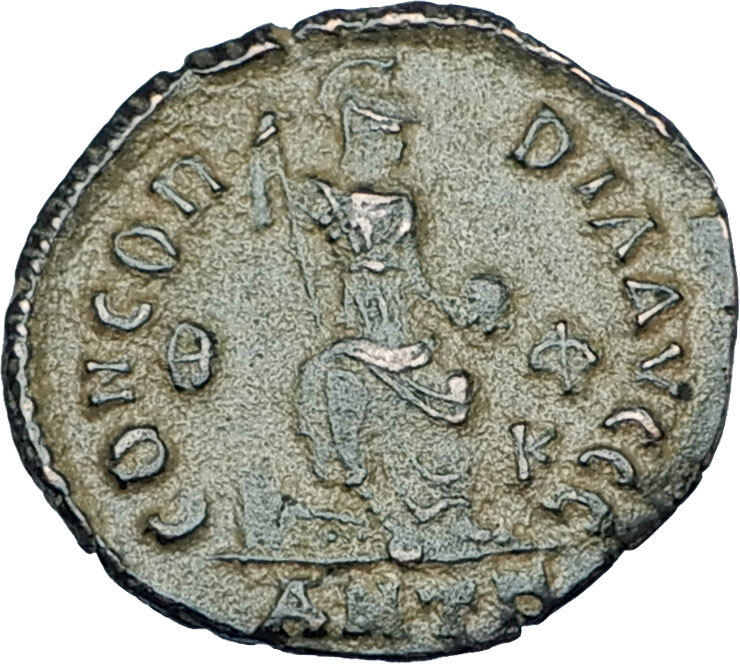 THEODOSIUS I the GREAT Genuine 378AD Authentic Ancient Roman Coin i65910