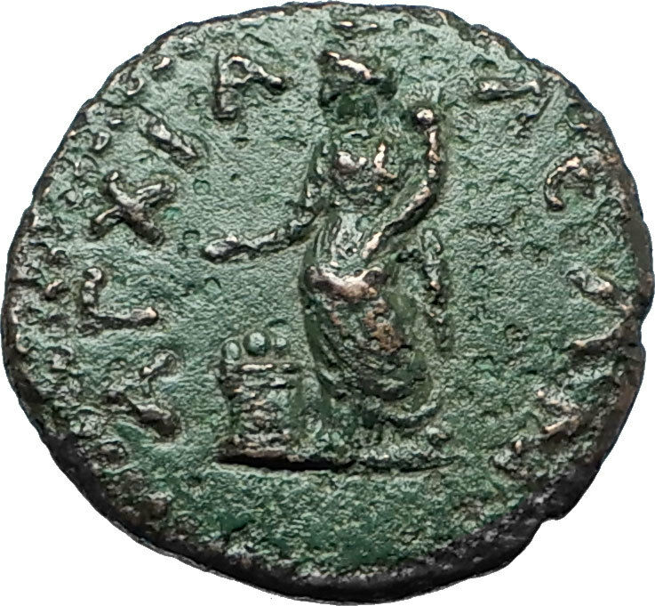 SEPTIMIUS SEVERUS 193AD Anchialus Authentic Ancient Roman Coin TYCHE i66162