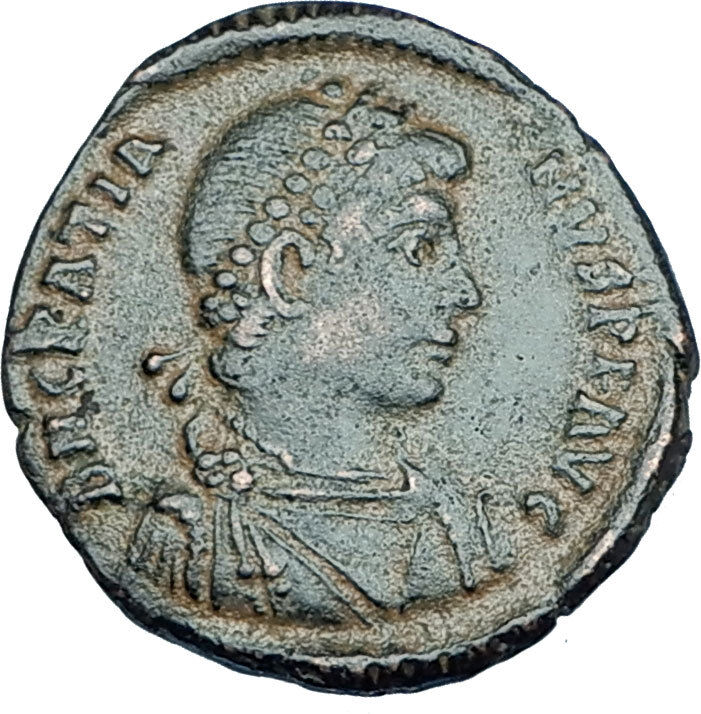 GRATIAN Original 378AD Antioch Authentic Ancient Roman Coin Rome as Roma i65919