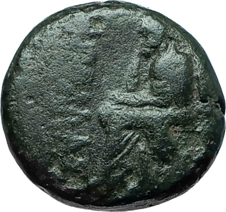 KOLOPHON in IONIA 50BC Poet Homer of ODYSSEY Apollo Ancient Greek Coin i66151