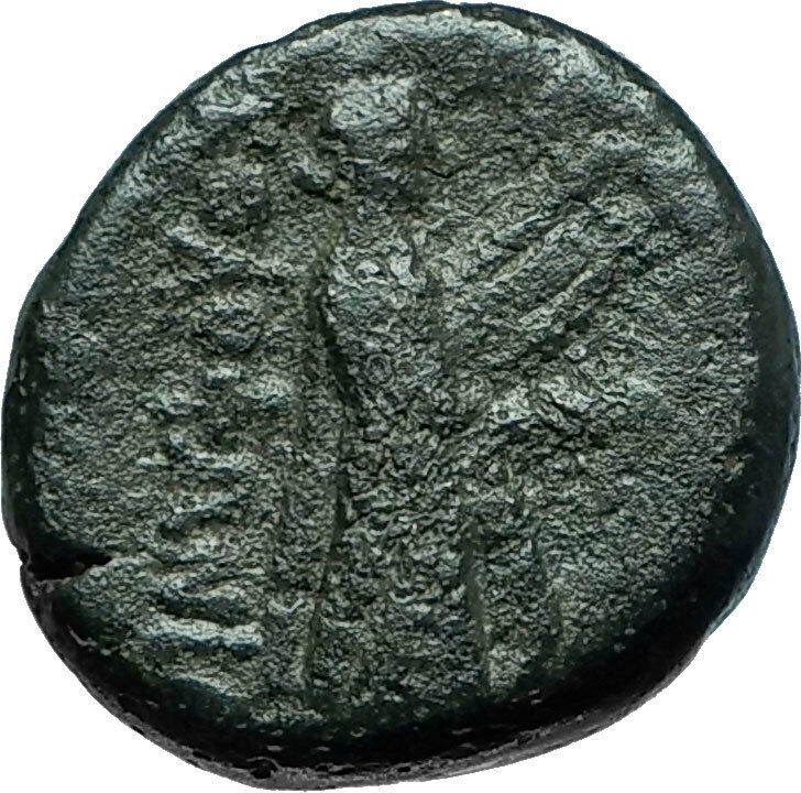 KOLOPHON in IONIA 50BC Poet Homer of ODYSSEY Apollo Ancient Greek Coin i66151