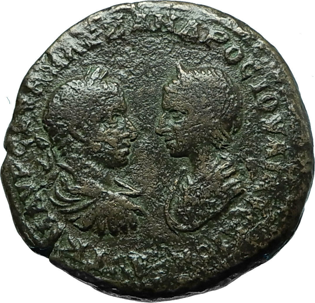 SEVERUS ALEXANDER & JULIA MAESA Marcianopolis Ancient Roman Coin DEMETER i66125