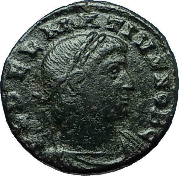 DELMATIUS 335AD Constantinople Authentic Ancient Roman Coin SOLDIERS i66361