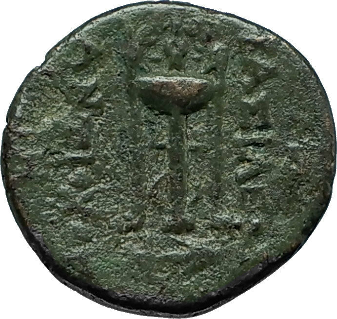 ANTIOCHOS II THEOS 261BC Ancient SELEUKID Greek Coin APOLLO TRIPOD ANCHOR i66294