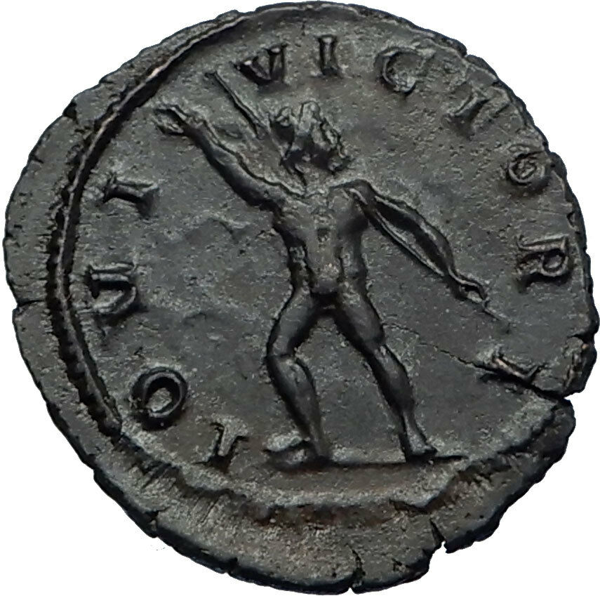 POSTUMUS Authentic Ancient Gallic 268AD Cologne Roman Coin w JUPITER i66928