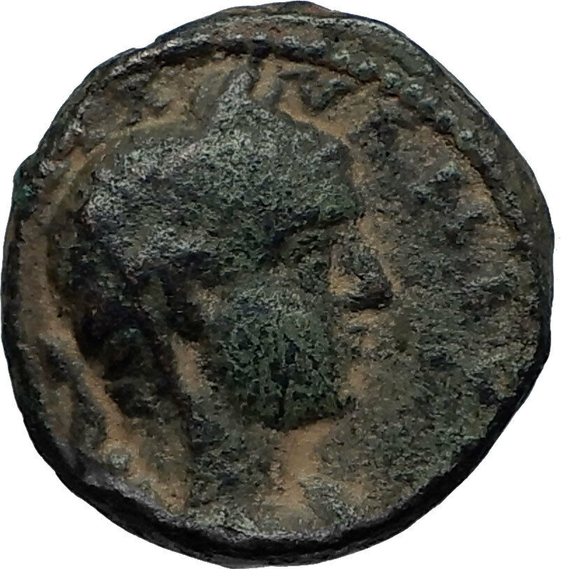 ELAGABALUS 218AD Caesarea Maritima in Samaria Ancient Roman Coin SERAPIS i66927