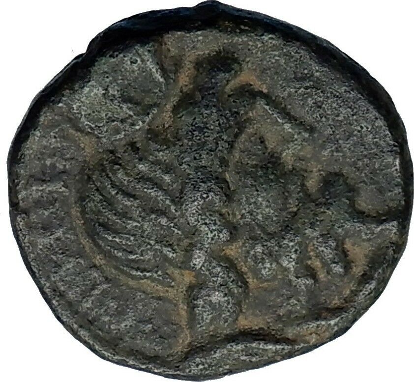 ELAGABALUS 218AD Caesarea Maritima in Samaria Ancient Roman Coin SERAPIS i66927