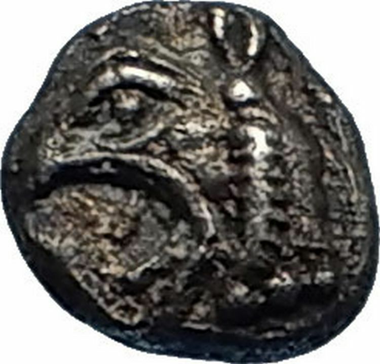 PHOKAIA in IONIA Rare Archaic 521BC Greek Silver Hemiobol Coin w GRIFFIN i66963