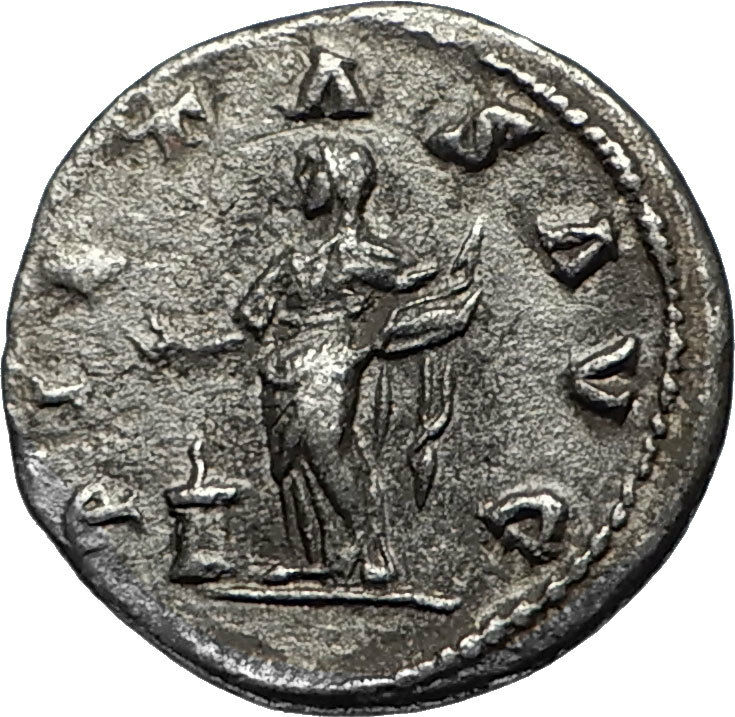 SEVERUS ALEXANDER 223AD Antioch Ancient Silver Roman Coin Loyalty Pietas i67035