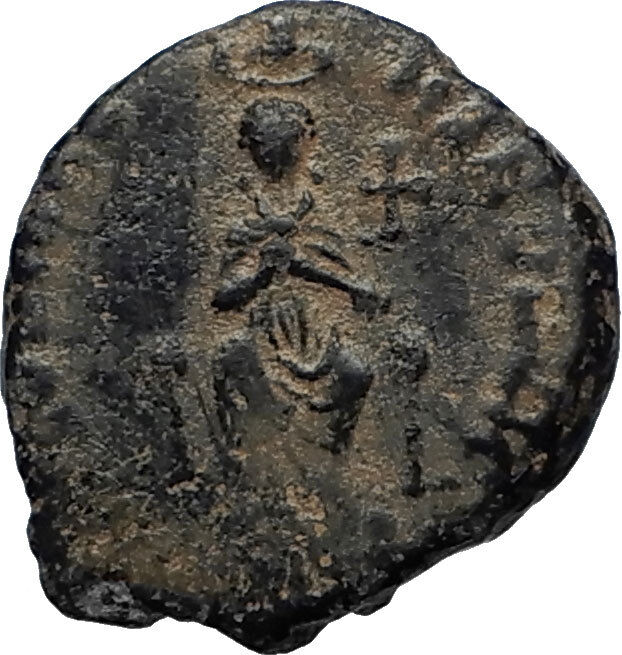 EUDOXIA Arcadius Wife 400AD Authentic Ancient Roman Coin HAND OF GOD i67220