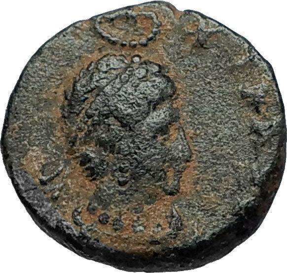 EUDOXIA Arcadius Wife 400AD Authentic Ancient Roman Coin HAND OF GOD i67475