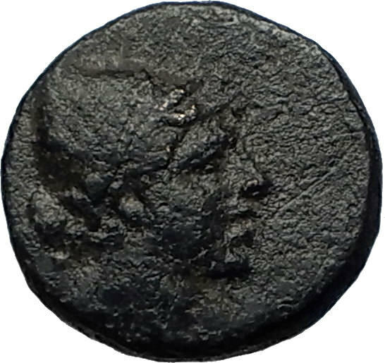 AMISOS PONTUS 105BC Mithradates VI Time Ancient Greek Coin PERSEUS HARPA i68086