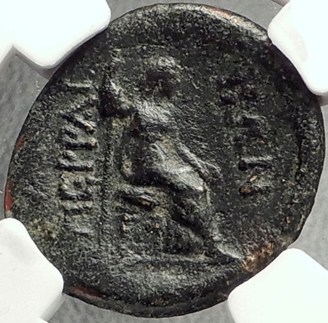 Perrhaiboi in Thessaly Authentic Ancient 2-1cBC Greek Coin ZEUS HERA NGC i68556