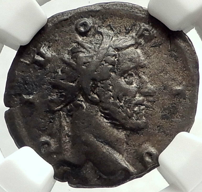 Divus ANTONINUS PIUS 249AD RARE Silver Roman Coin Trajan Decius NGC i68616