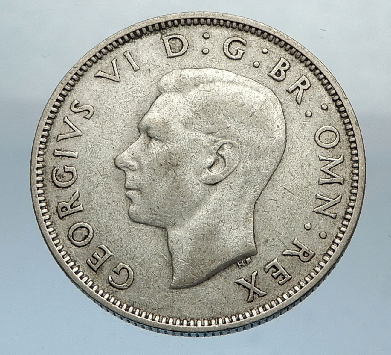 1942 United Kingdom Great Britain GEORGE VI Silver Florin 2Shillings Coin i66841