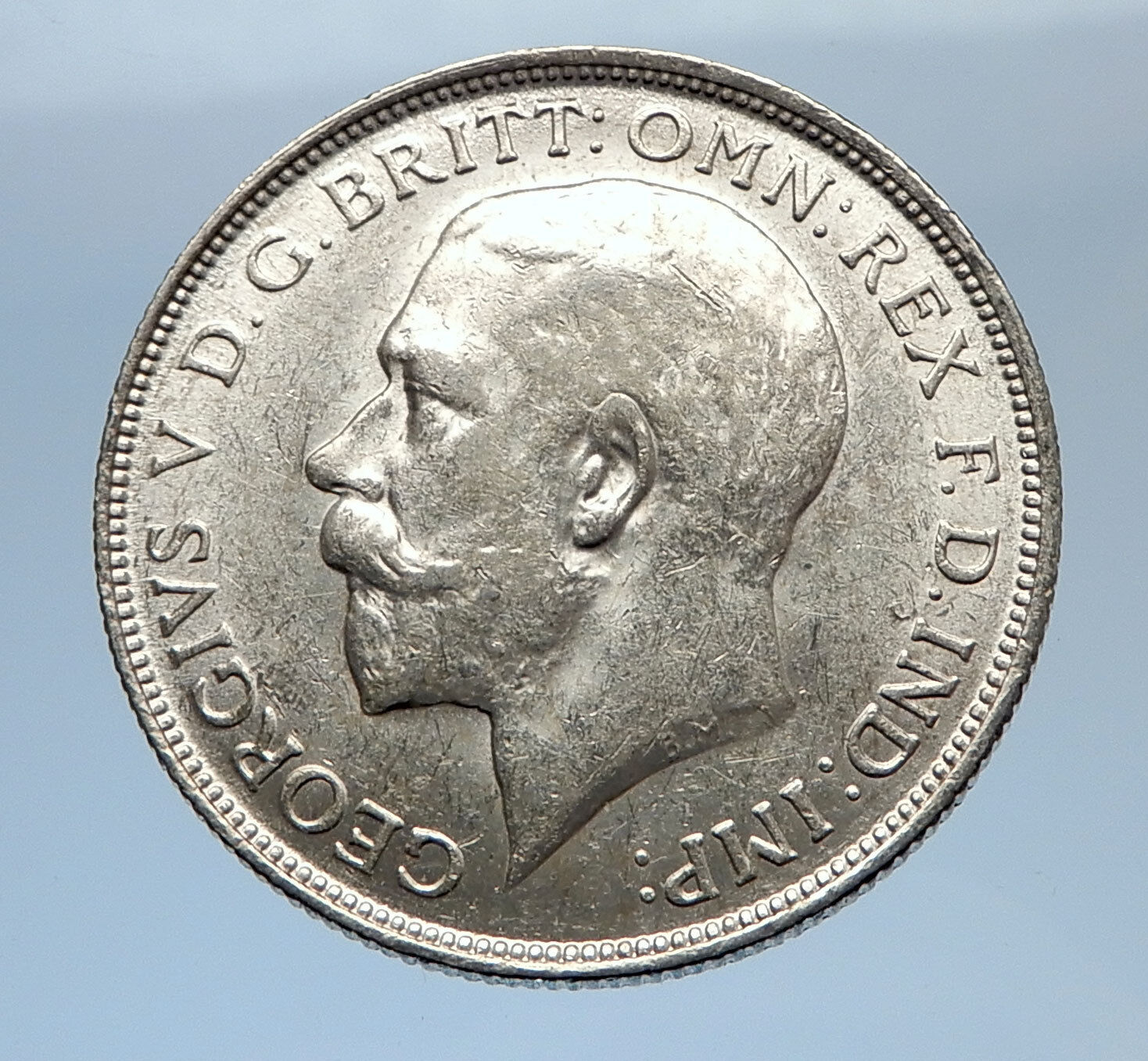 1915 United Kingdom Great Britain GEORGE V Silver Florin 2 Shillings Coin i69410