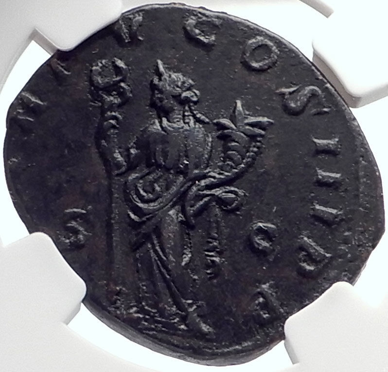 PHILIP I the ARAB Authentic Ancient 246AD Rome Sestertius Roman Coin NGC i70008