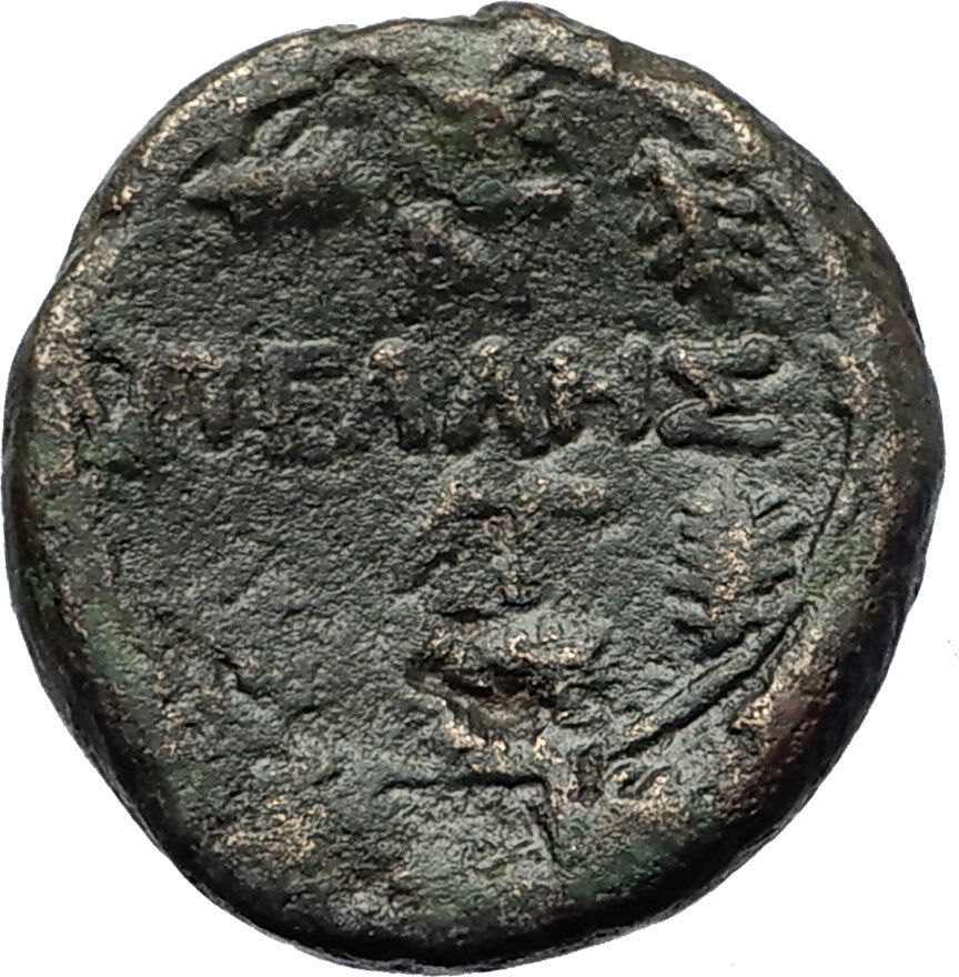 PELLA in Macedonia 148BC RARE R1 Authentic Ancient Greek Coin ROMA WREATH i70713