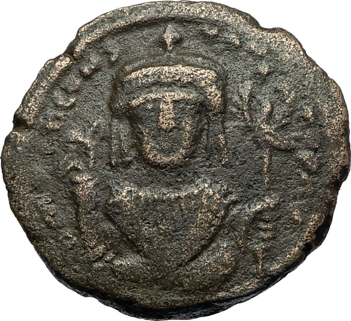 TIBERIUS II CONSTANTINE Authentic Ancient 578AD Follis Byzantine Coin i71149