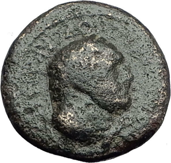 SARDES in LYDIA Genuine 65AD Authentic Ancient Greek Coin HERCULES & NIKE i63782