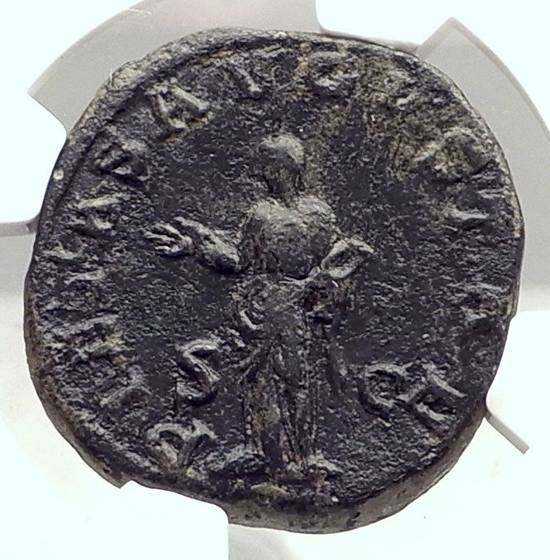 Otacilia Severa wife of Philip I 249AD Sestertius Ancient Roman Coin NGC i72894