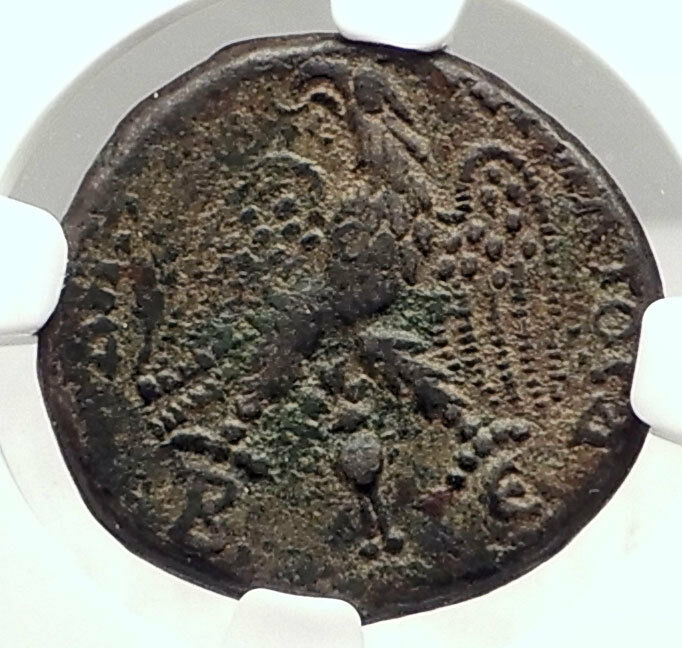 MACRINUS Authentic Ancient Beroea Tetradrachm Coin Eagle NGC Certified i72884