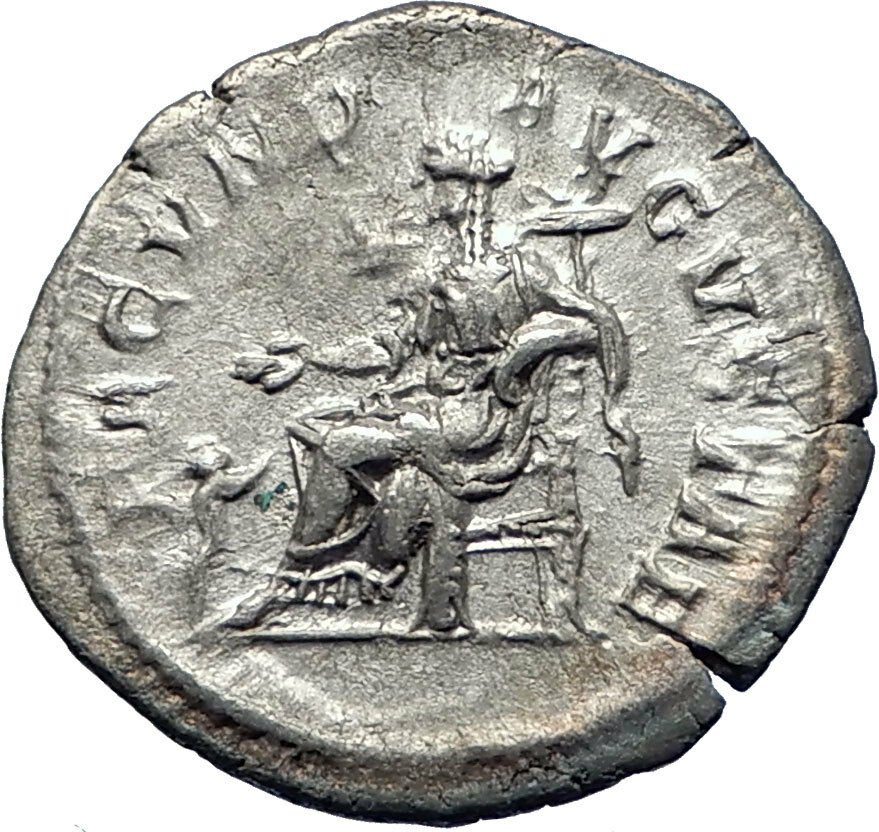 JULIA MAMAEA 232AD Authentic Ancient Silver Roman Coin Fertility i73240