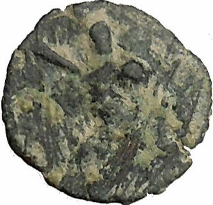 BERYTOS in PHOENICIA 218AD Satyr Marsyas Galley Ship Ancient Greek Coin i36682