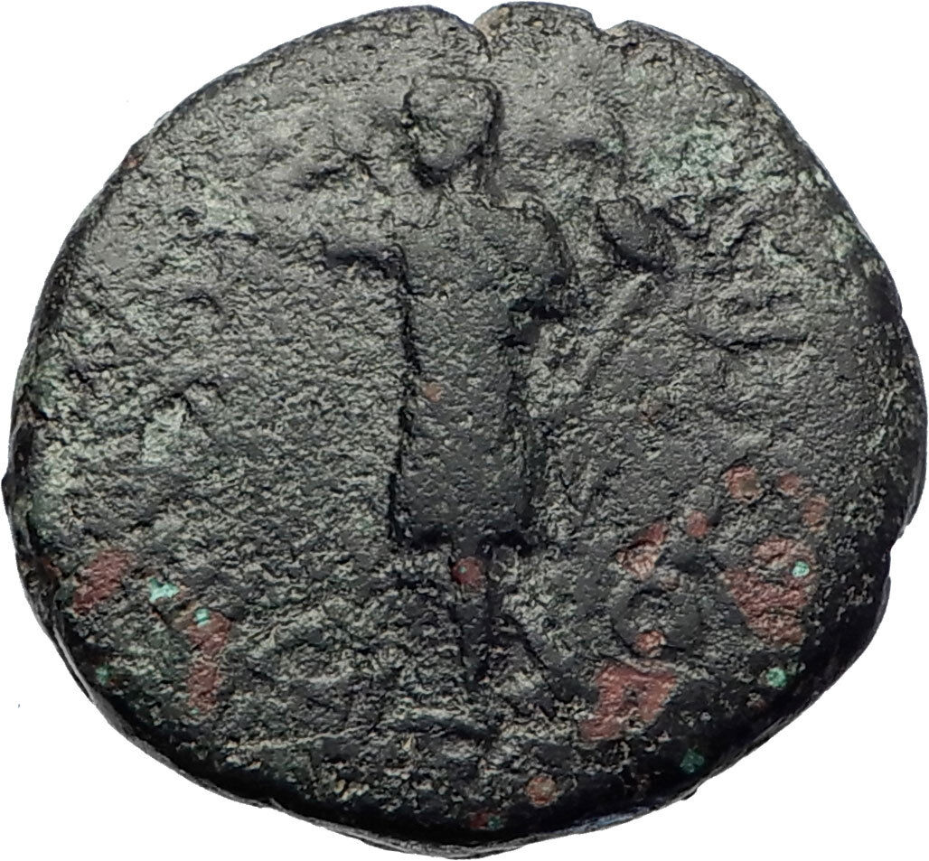 CLAUDIUS 41AD Amphipolis in Macedonia Artemis on bull Ancient Roman Coin i73371