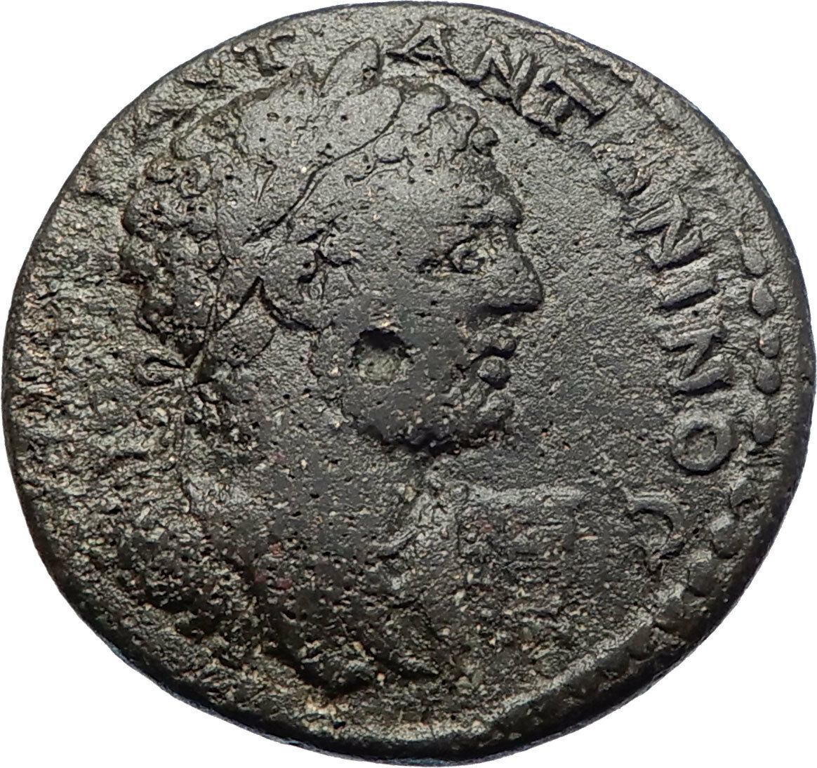 CARACALLA 198AD Edessa in Macedonia Fortuna Luck NIKE Ancient Roman Coin i73438