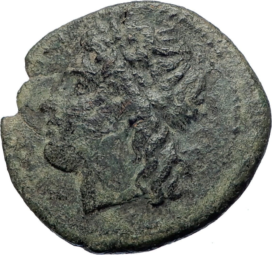 SYRACUSE Sicily 288BC King Hiketas Zeus Eagle Ancient Greek Coin i73967