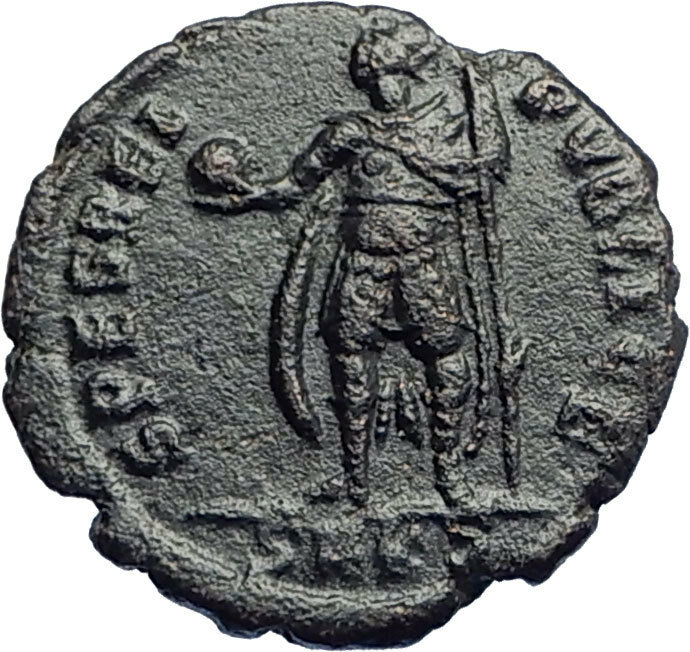 CONSTANTIUS II Constantine the Great son 337AD Ancient Roman Coin Virtus i74207