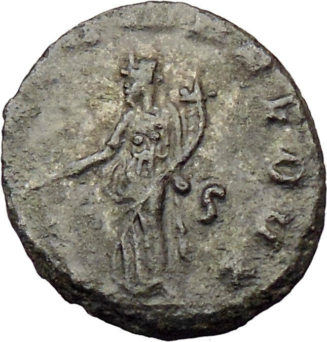 GALLIENUS son of Valerian I Ancient Roman Coin FORTUNA LUCK Wealth i29623