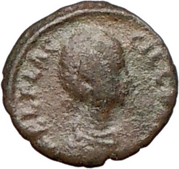 AELIA FLACILLA 379AD Rare Ancient Roman Coin VICTORY CHI-RHO Christ i25301