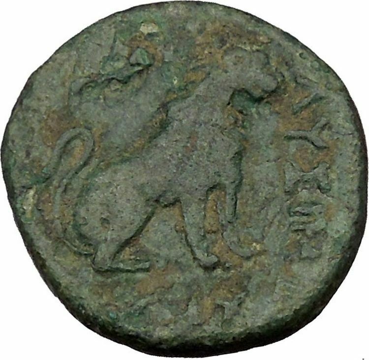 Lysimacheia in Thrace 309BC Ancient Greek Coin LION APOLLO Healer Cult i36864