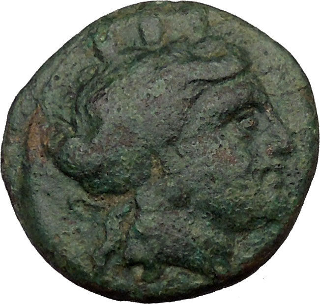 Lysimacheia in Thrace 309BC Ancient Greek Coin LION APOLLO Healer Cult i36864