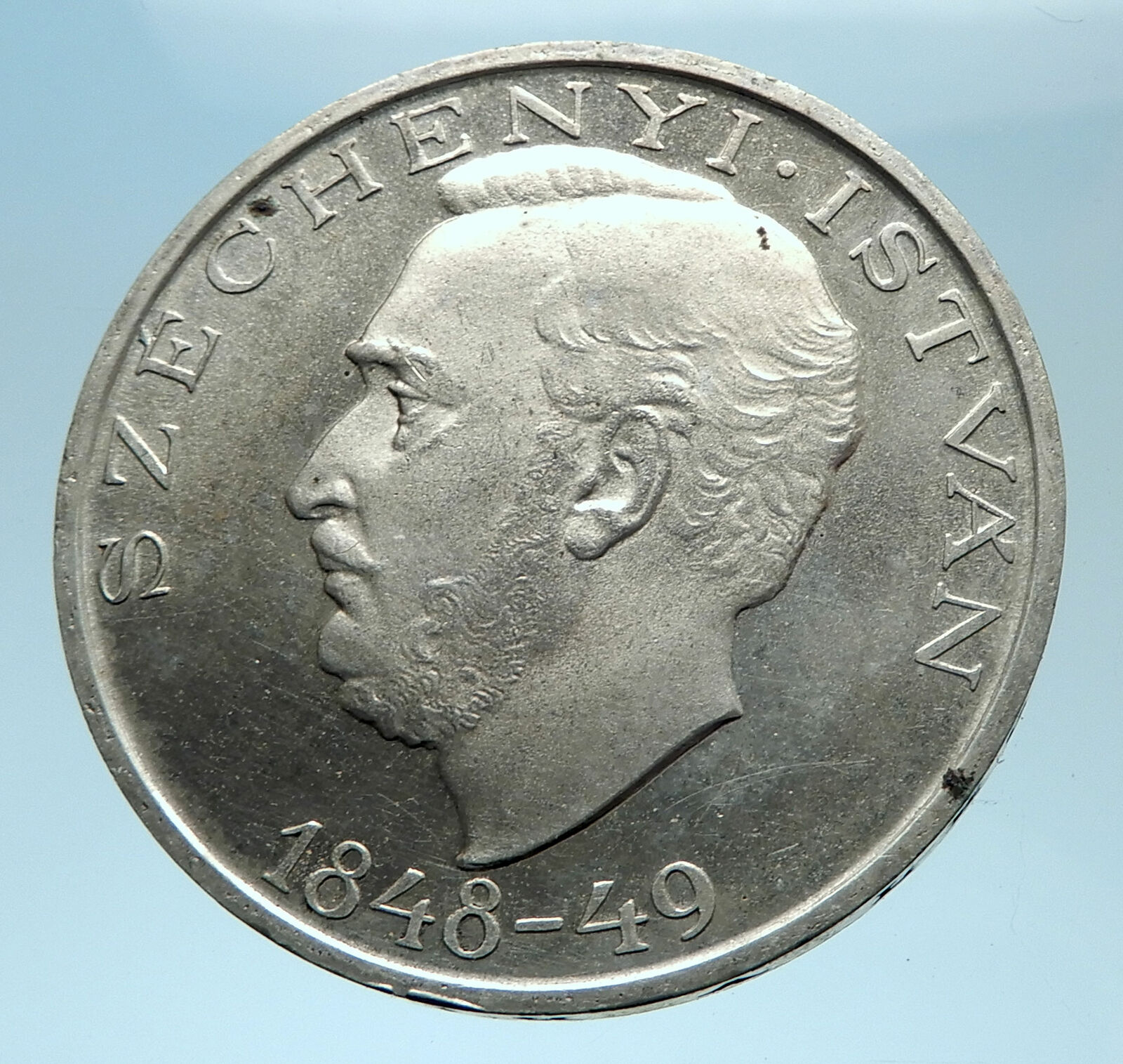 1948 HUNGARY Count Istvan Szechenyi Genuine Silver 10 Forint Coin i77943