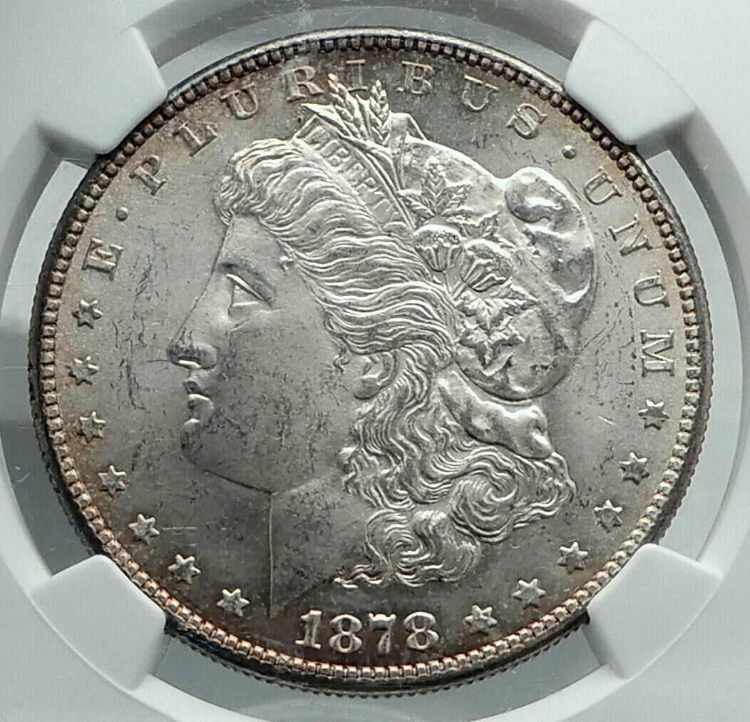 1878 UNITED STATES of America SILVER Morgan US Dollar Coin EAGLE NGC MS i78872